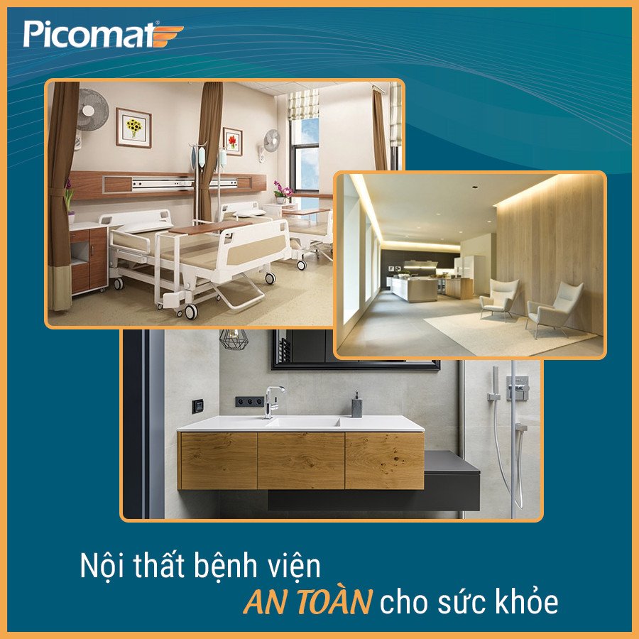 Ván nhựa Picomat giúp nội thất bệnh viện an toàn cho sức khỏe 
