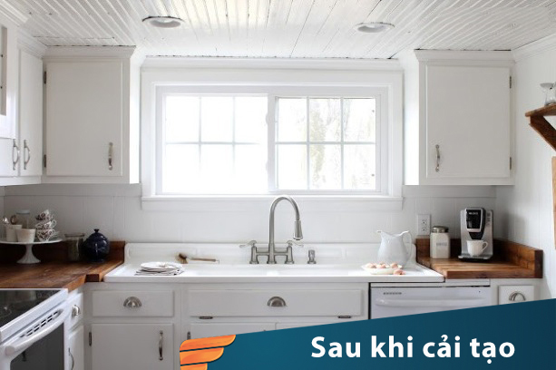 Diện mạo phòng bếp thay đổi nhờ màu sắc