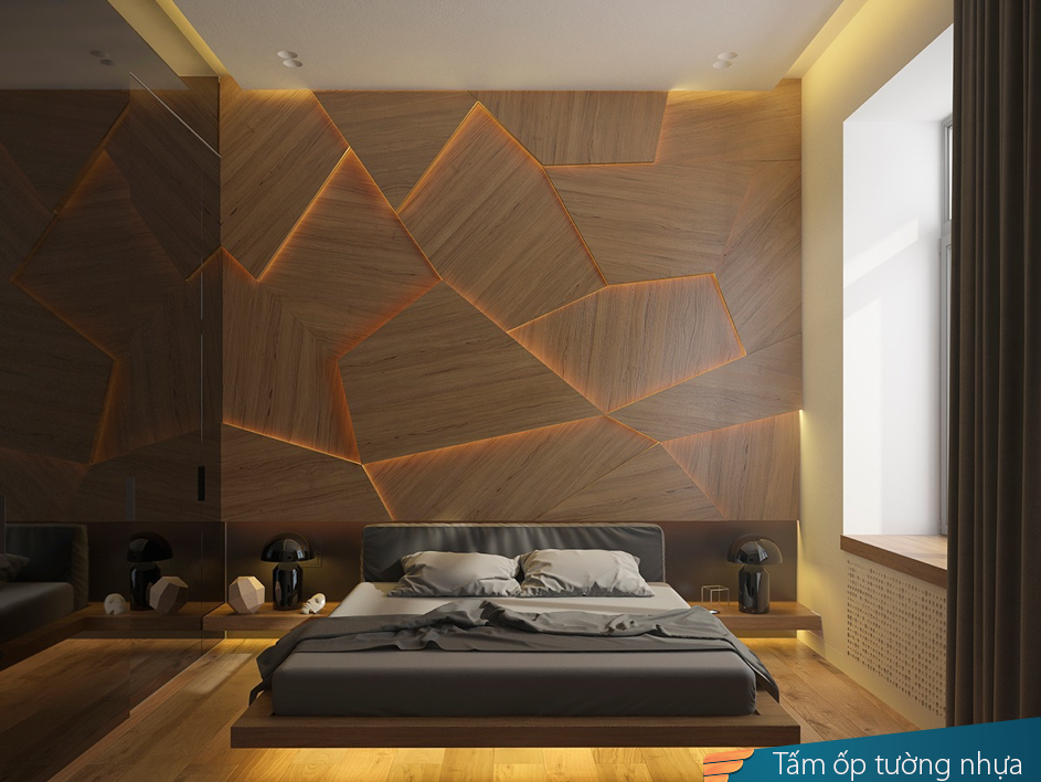 F5 không gian phòng ngủ với những mẫu tấm nhựa ốp tường đẹp mê mẩn