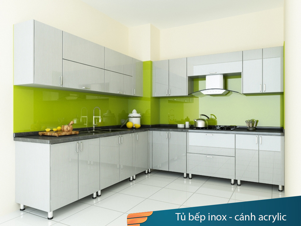 Tủ bếp inox - cánh acrylic: Khi cập nhật không gian căn bếp của bạn cho năm 2024, hãy chú ý đến tủ bếp inox với cánh acrylic. Với vật liệu chất lượng cao và thiết kế hiện đại, tủ bếp này sẽ làm cho không gian căn bếp của bạn trở nên sáng bóng và đẹp mắt. Xem hình ảnh liên quan và khám phá thêm về sự kết hợp hoàn hảo của inox và acrylic.